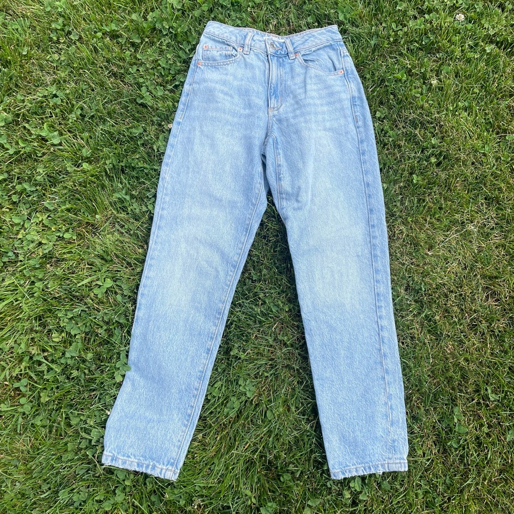 Garage Blue Straight Leg Jeans